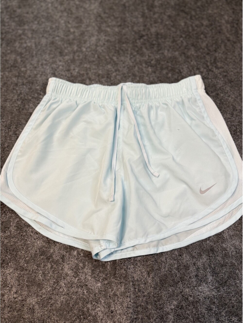 Nike Dri-FIT Women's Lined Running Shorts Light Blue Size M Athletic